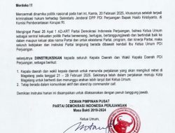 Meski Dilarang Ketum PDIP, Bupati Malang H. Sanusi Tetap Ikut Retret di Magelang