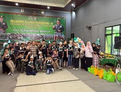 Rayakan HUT Ke 8 Yayasan Disabilitas Kartika Mutiara Koramil 0818/07 Diwarnai Penampilan Seni dan Santunan