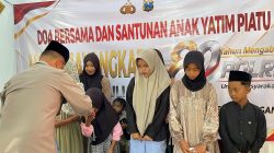 Semangat Peringati HUT Bhayangkara ke 80, Polsek Gedangan Gelar Doa Bersama dan Santunan Anak Yatim