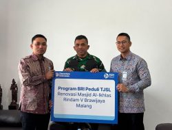BRI BO Malang Kawi Realisasikan TJSL Rp642 Juta, Pendidikan dan Rumah Ibadah Jadi Prioritas