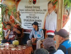 Sapa Petani Kopi di Desa Balesari, Ketua BAKN DPR RI Andreas Eddy Susetyo Diwaduli Pengajuan Jalan Usaha Tani (JUT) Sepanjang 1,5 Kilometer
