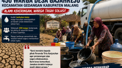 Dilanda Krisis Air Bersih akibat Kemarau, 450 Calon Pelanggan Di Desa Gajahrejo, Gedangan Tagih Janji Perumda Tirta Kanjuruhan