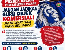 Kecam PGRI Kabupaten Malang, PusDek : Jangan Jadikan Guru Objek Komersial, Jalan Sehat Setiap Tahun Harus Beli Kaos